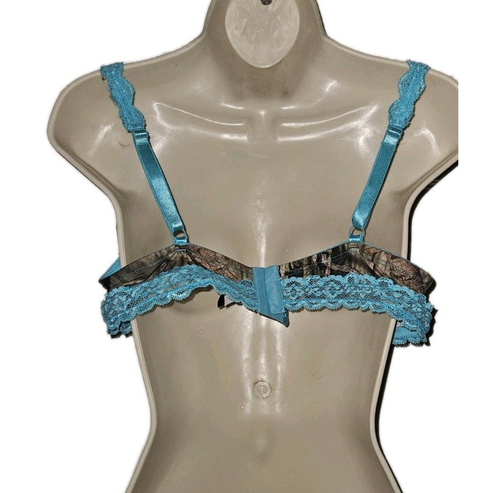 Wilderness Dreams Stylish Comfort Mossy Oak Camo Lace Padded T Shirt Bra 38DD - Picture 5 of 5